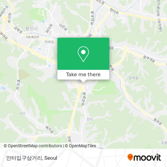 안터입구삼거리 map