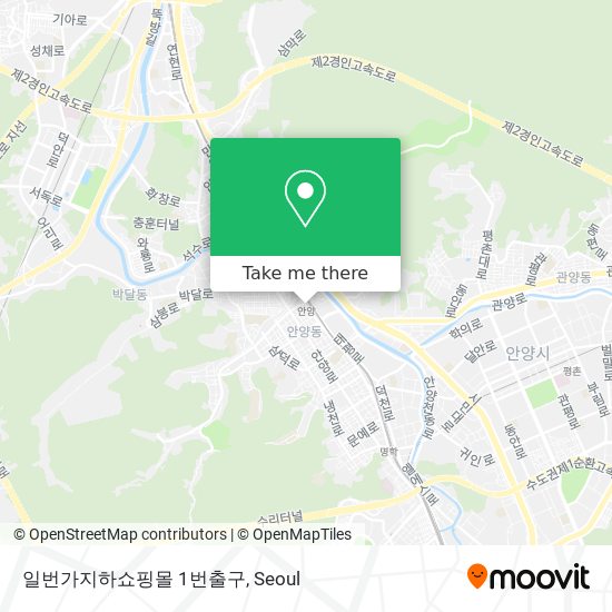 일번가지하쇼핑몰 1번출구 map