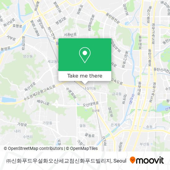 ㈜신화푸드우설화오산세교점신화푸드빌리지 map