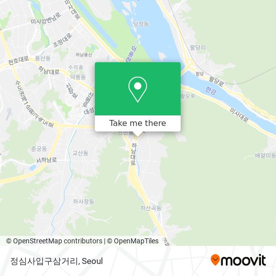 정심사입구삼거리 map