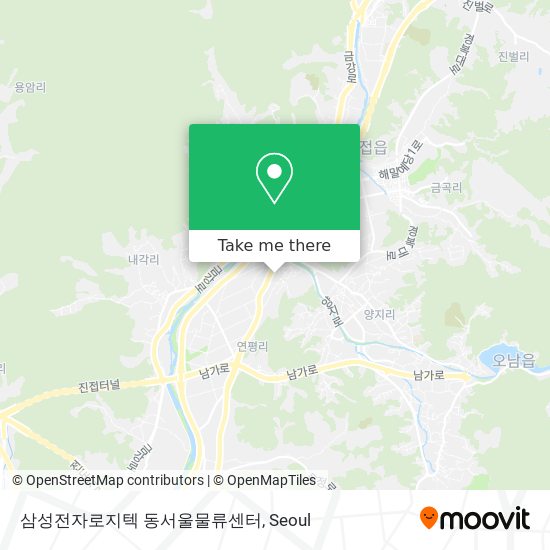 삼성전자로지텍 동서울물류센터 map