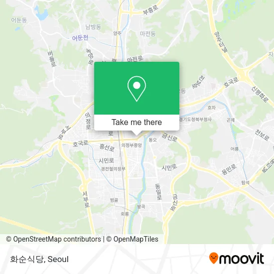 화순식당 map