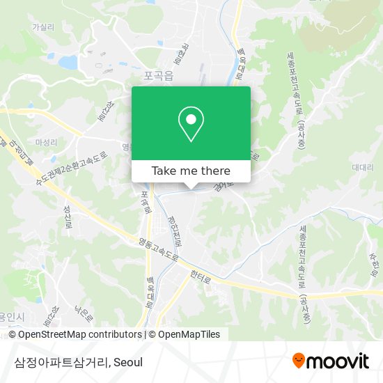 삼정아파트삼거리 map