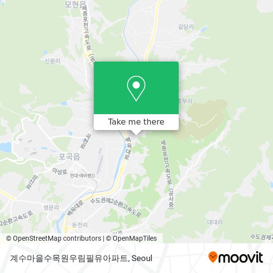 계수마을수목원우림필유아파트 map