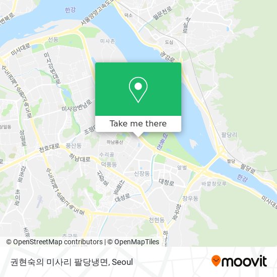 권현숙의 미사리 팔당냉면 map