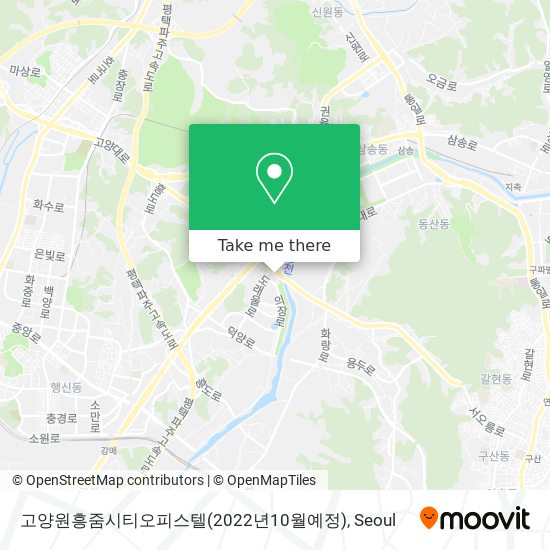 고양원흥줌시티오피스텔(2022년10월예정) map