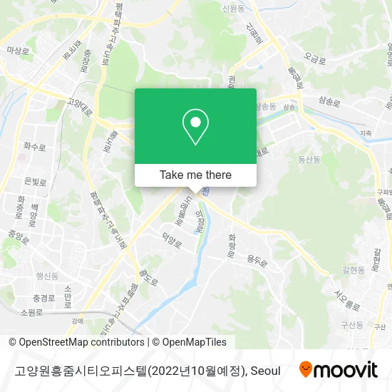 고양원흥줌시티오피스텔(2022년10월예정) map