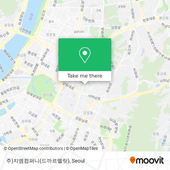 주)지엠컴퍼니(드까르멜릿) map
