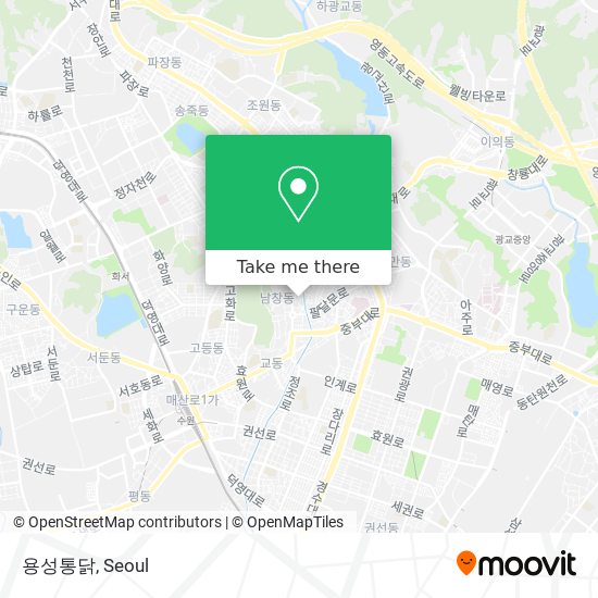 용성통닭 map