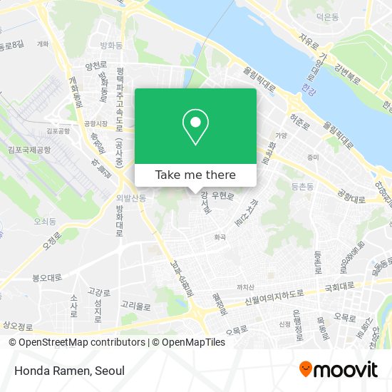 Honda Ramen map