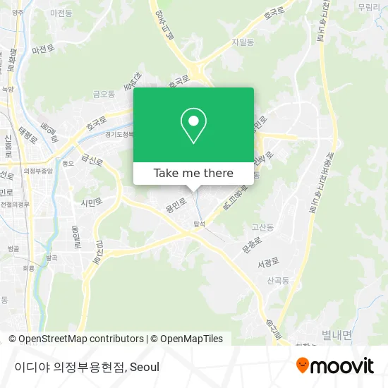 이디야 의정부용현점 map