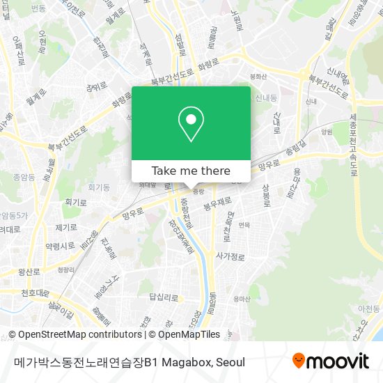 메가박스동전노래연습장B1         Magabox map