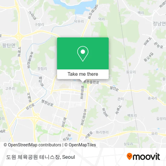 도원 체육공원 테니스장 map