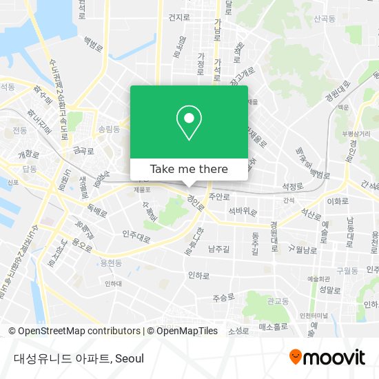 대성유니드 아파트 map