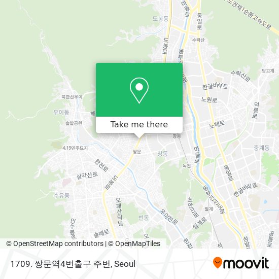 1709. 쌍문역4번출구 주변 map
