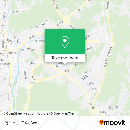 옛터비빔국수 map