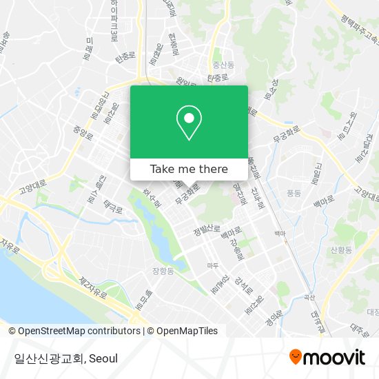 일산신광교회 map