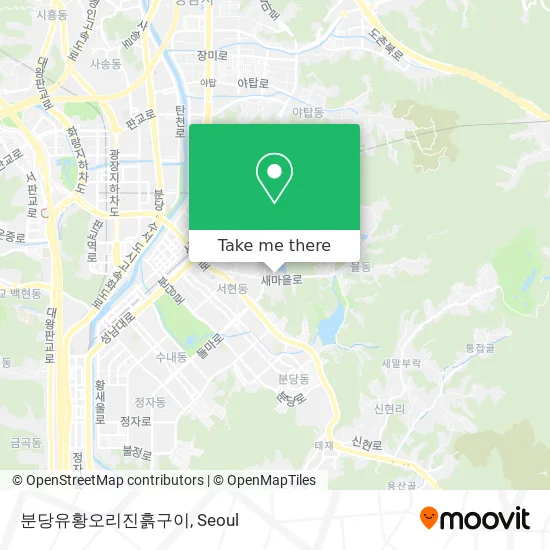 분당유황오리진흙구이 map