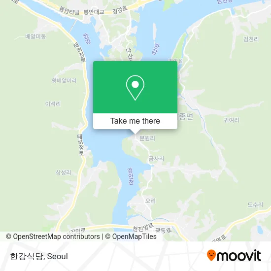 한강식당 map