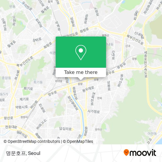 명문호프 map