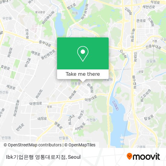 Ibk기업은행 영통대로지점 map