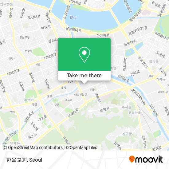 한울교회 map
