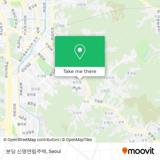 분당 신명연립주택 map