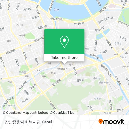강남종합사회복지관 map