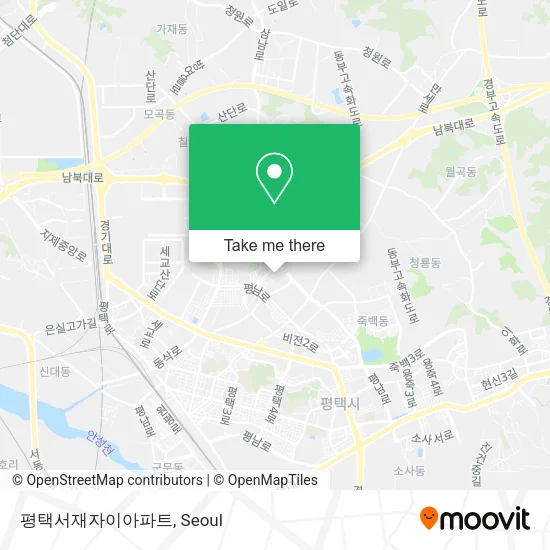 평택서재자이아파트 map