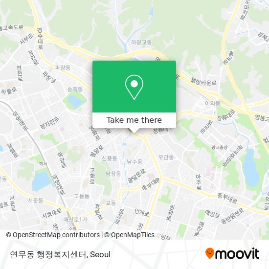 연무동 행정복지센터 map