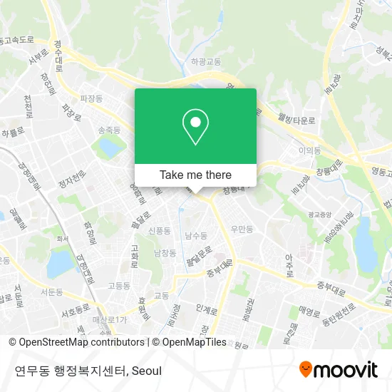 연무동 행정복지센터 map