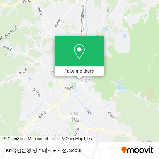 Kb국민은행 양주테크노지점 map