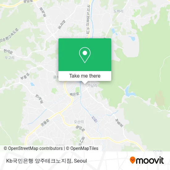 Kb국민은행 양주테크노지점 map