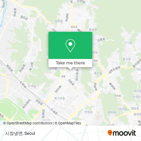 시장냉면 map