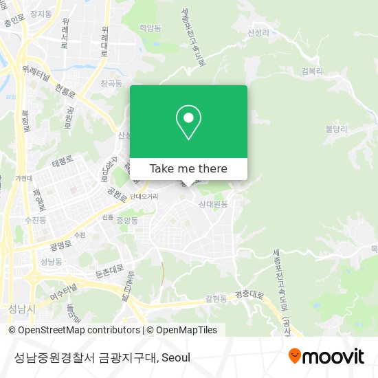 성남중원경찰서 금광지구대 map