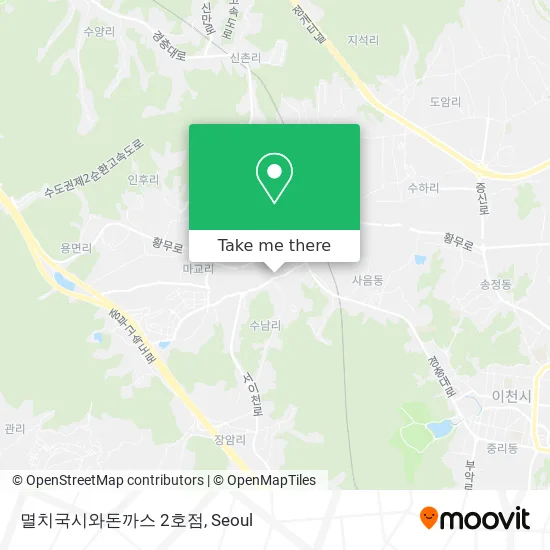 멸치국시와돈까스 2호점 map