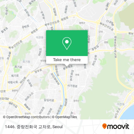 1446. 중랑전화국 교차로 map