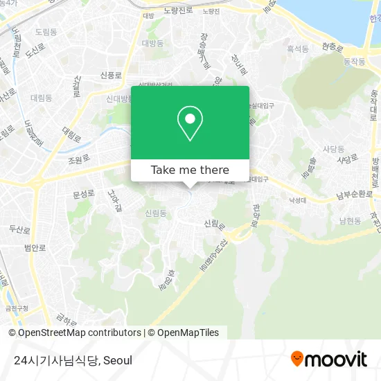 24시기사님식당 map