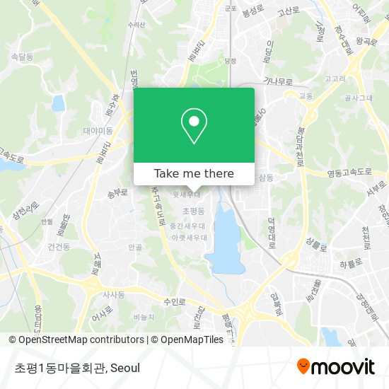 초평1동마을회관 map