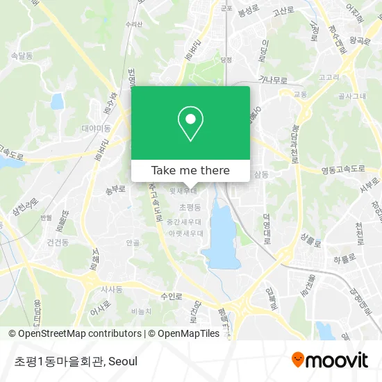 초평1동마을회관 map