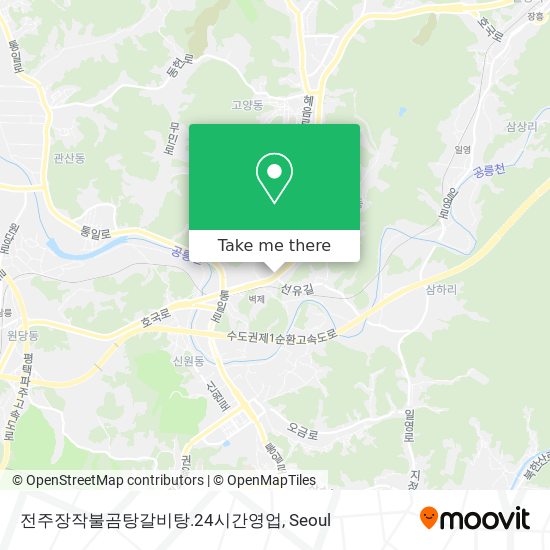 전주장작불곰탕갈비탕.24시간영업 map
