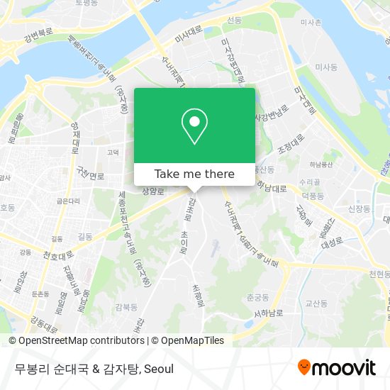 무봉리 순대국 & 감자탕 map