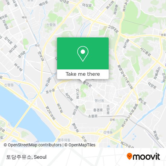 토당주유소 map