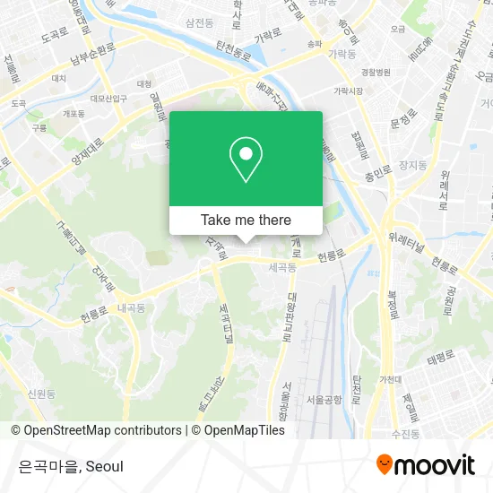 은곡마을 map