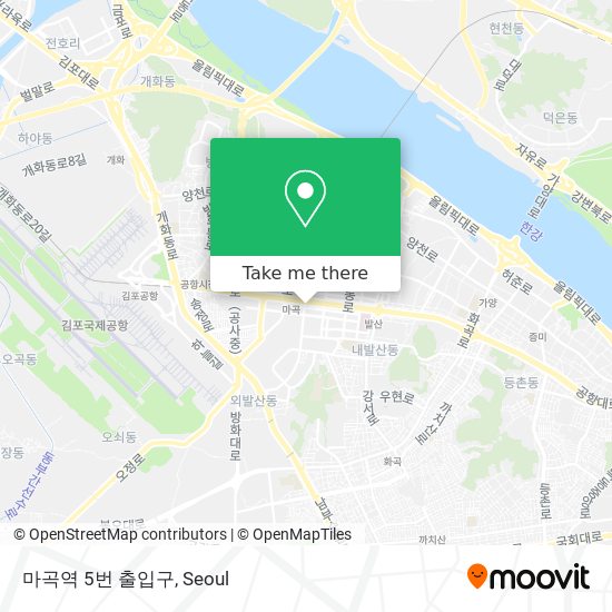 마곡역 5번 출입구 map
