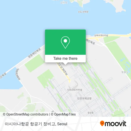 아시아나항공 항공기 정비고 map