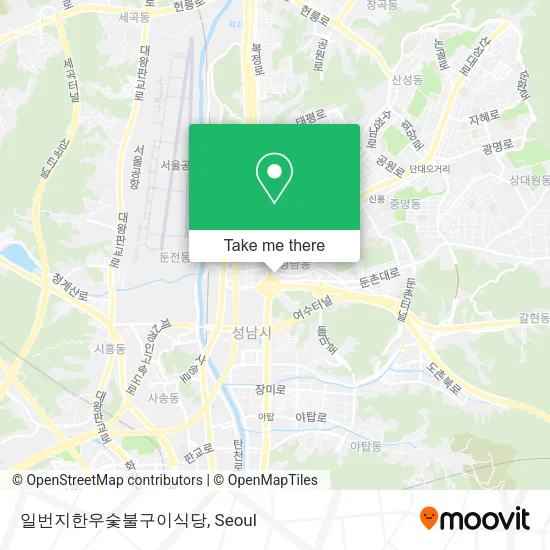 일번지한우숯불구이식당 map