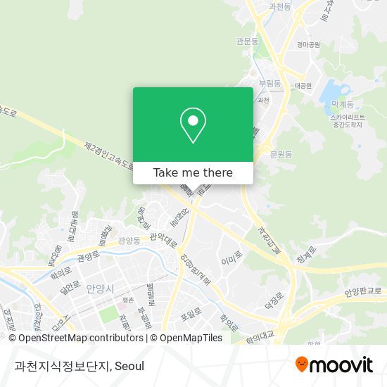 과천지식정보단지 map