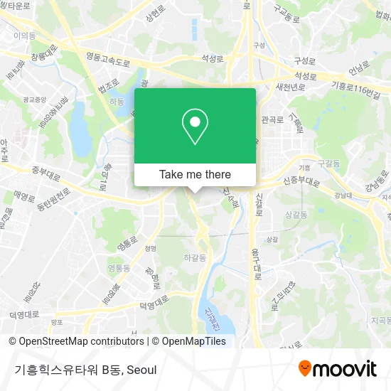 기흥힉스유타워 B동 map
