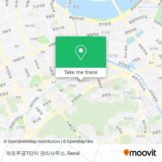 개포주공7단지 관리사무소 map